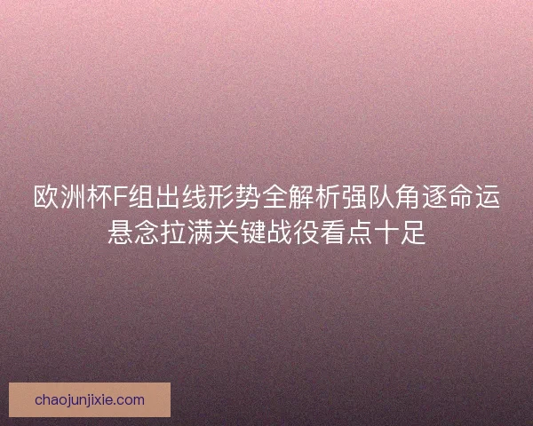 欧洲杯F组出线形势全解析强队角逐命运悬念拉满关键战役看点十足 欧洲杯F组出线形势全解析强队角逐命运悬念拉满关键战役看点十足